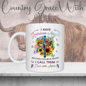 Guardian Angels Dad and Mom 11oz Ceramic Coffee Mug Tea Cup
